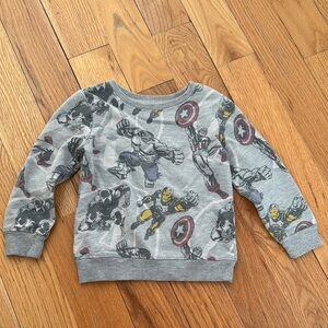 Marvel Gray and Red Motorcycle Print Hoodie